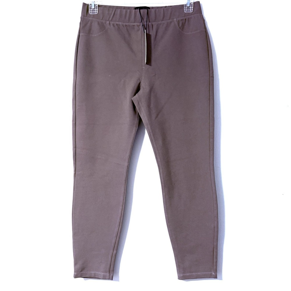 Sanctuary Womens XL NWT Ponte Knit Runway Legging Taupe‎ Brown/gray